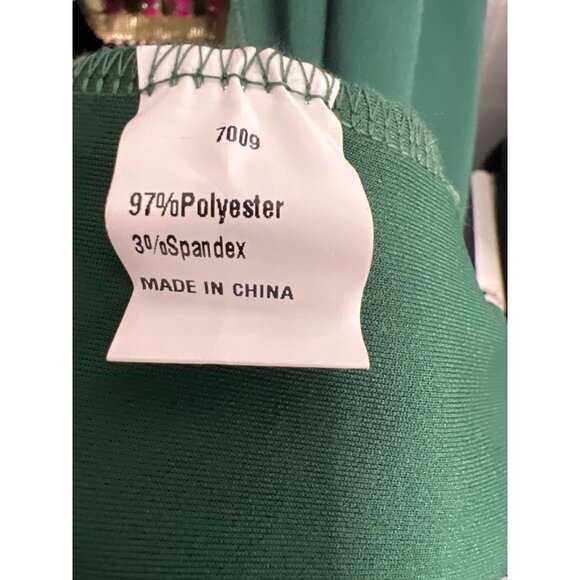 Prettygarden Green Dress One-Shoulder Maxi Bow & Ruched Side Detail Size Small - Picture 11 of 12